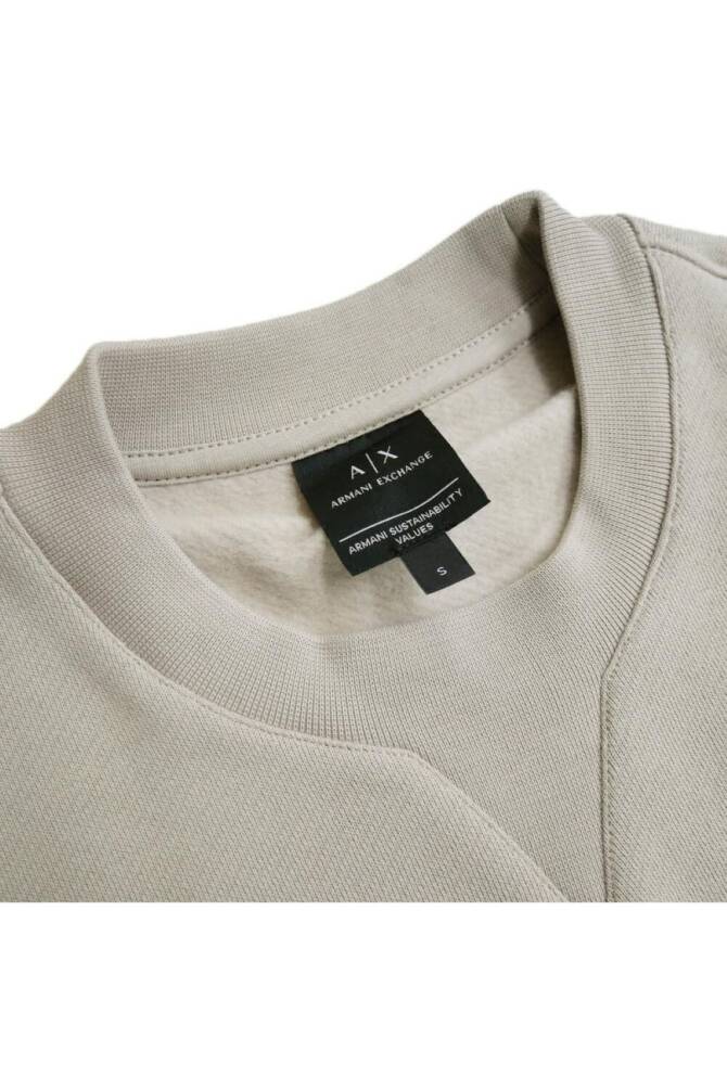 Armani Exchange Erkek Fermuarlı Sweatshirt Bej 6DZMAAZJKAZ - 4