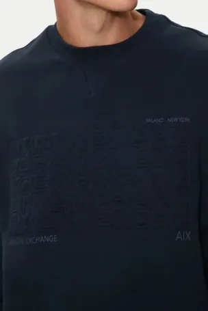 Armani Exchange Erkek Sweatshirt Lacivert 6DZMAAZJKAZ - 2