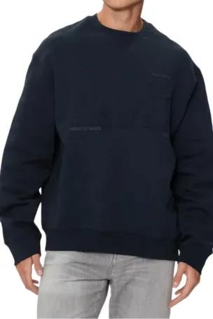 Armani Exchange Erkek Sweatshirt Lacivert 6DZMAAZJKAZ - 1