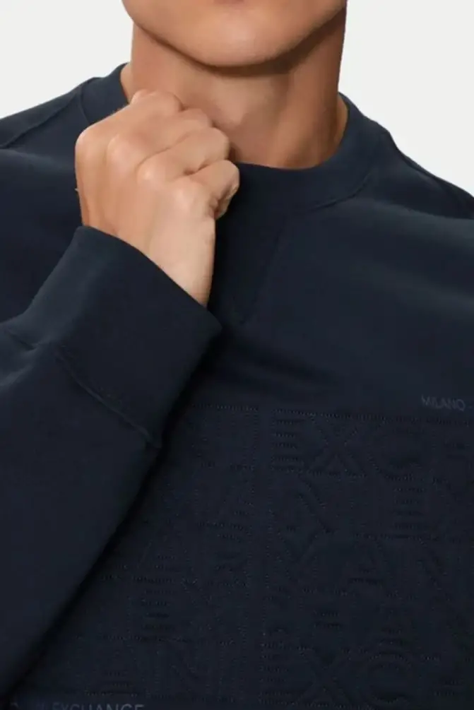 Armani Exchange Erkek Sweatshirt Lacivert 6DZMAAZJKAZ - 3