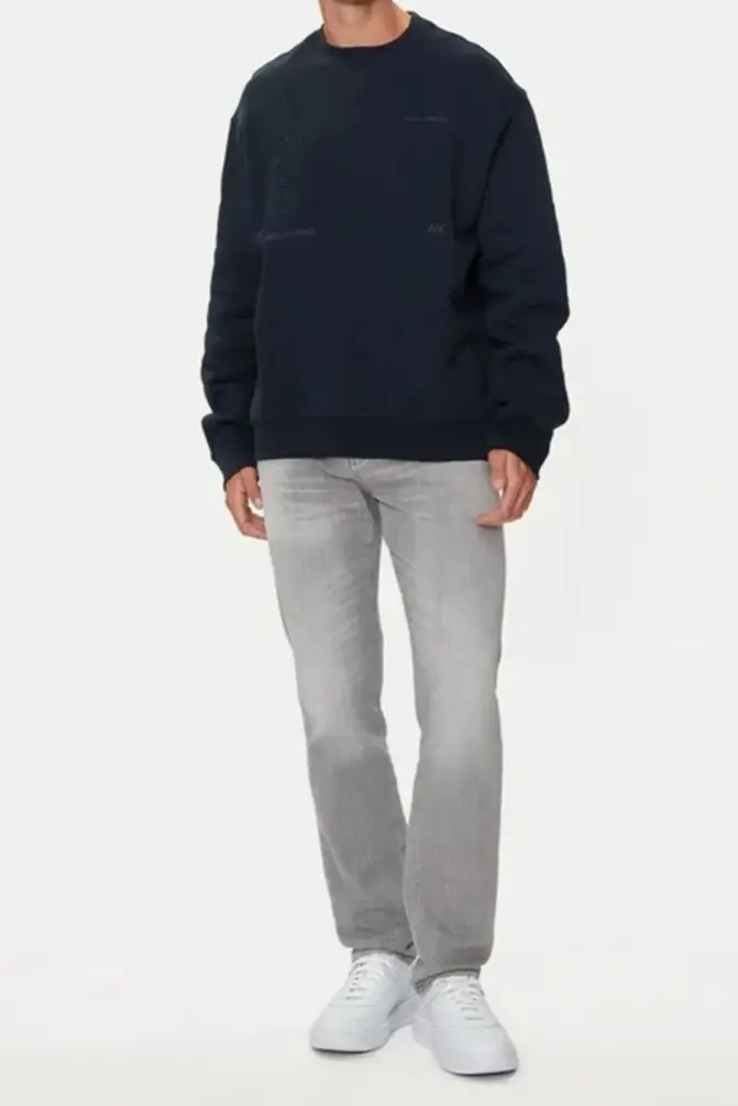 Armani Exchange Erkek Sweatshirt Lacivert 6DZMAAZJKAZ - 4