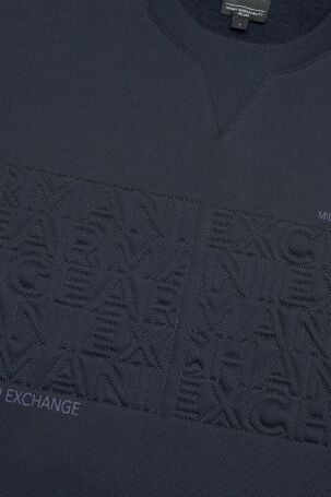 Armani Exchange Erkek Sweatshirt Lacivert 6DZMAAZJKAZ - 7