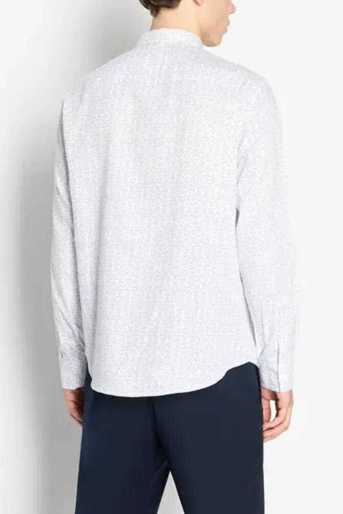 Armani Exchange Erkek Gömlek Beyaz 6RZC45ZNZRZ - 5