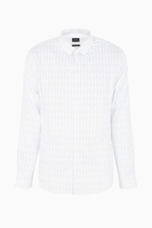 Armani Exchange Erkek Gömlek Beyaz 6RZC45ZNZRZ - 3