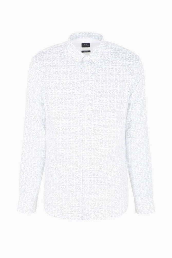 Armani Exchange Erkek Gömlek Beyaz 6RZC45ZNZRZ - 3