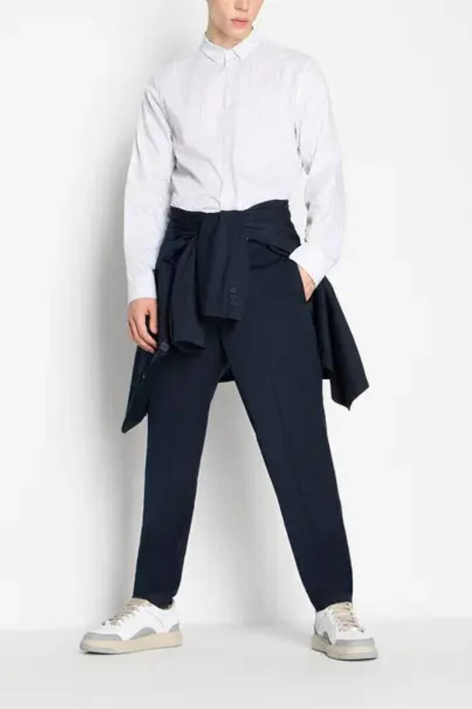 Armani Exchange Erkek Gömlek Beyaz 6RZC45ZNZRZ - 4