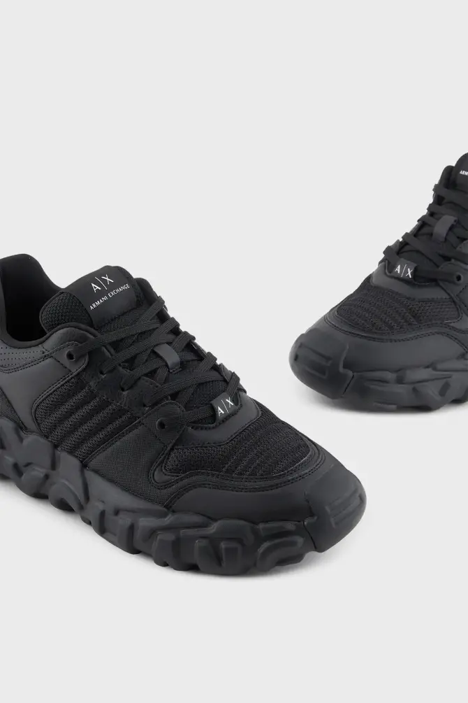 Armani Exchange Erkek Sneaker Siyah XUX234XV872 - 3