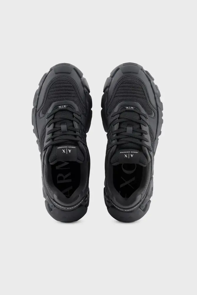 Armani Exchange Erkek Sneaker Siyah XUX234XV872 - 4