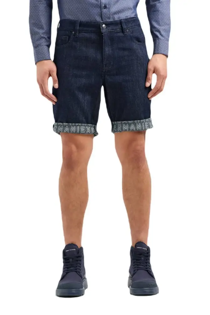 Armani Exchange Erkek Şort İndigo Denim Blue Ni 3DZJ65Z1XKZ - 1