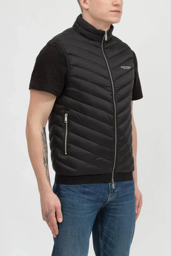 Armani Exchange Erkek Yelek Siyah 8NZQ52ZNW3Z - 3