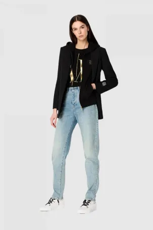 Armani Exchange Kadın Fermuarlı Sweatshirt Siyah 8NYM08YJ68Z - 2