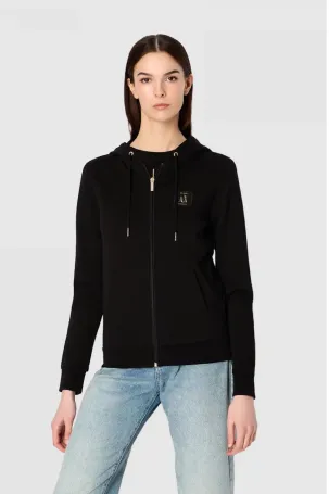 Armani Exchange Kadın Fermuarlı Sweatshirt Siyah 8NYM08YJ68Z - 1