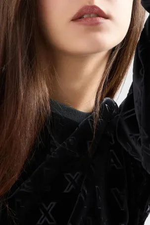 Armani Exchange Kadın Sweatshirt Siyah 6DYM94YJLGZ - 3