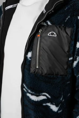 Ellesse Erkek Fermuarlı Kapüşonlu Ceket Mavi - 3