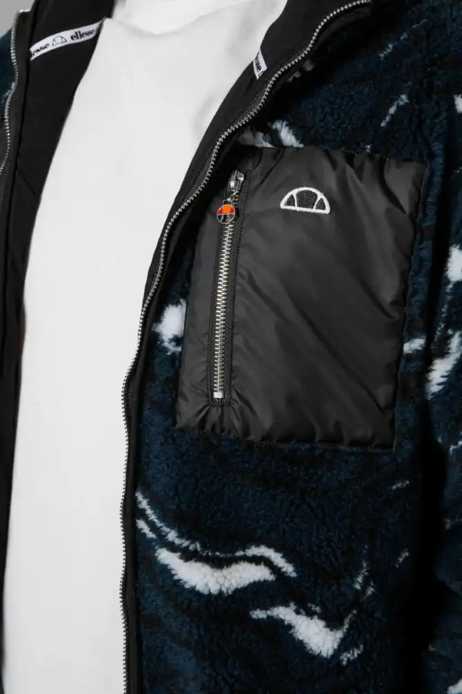 Ellesse Erkek Fermuarlı Kapüşonlu Ceket Mavi - 3