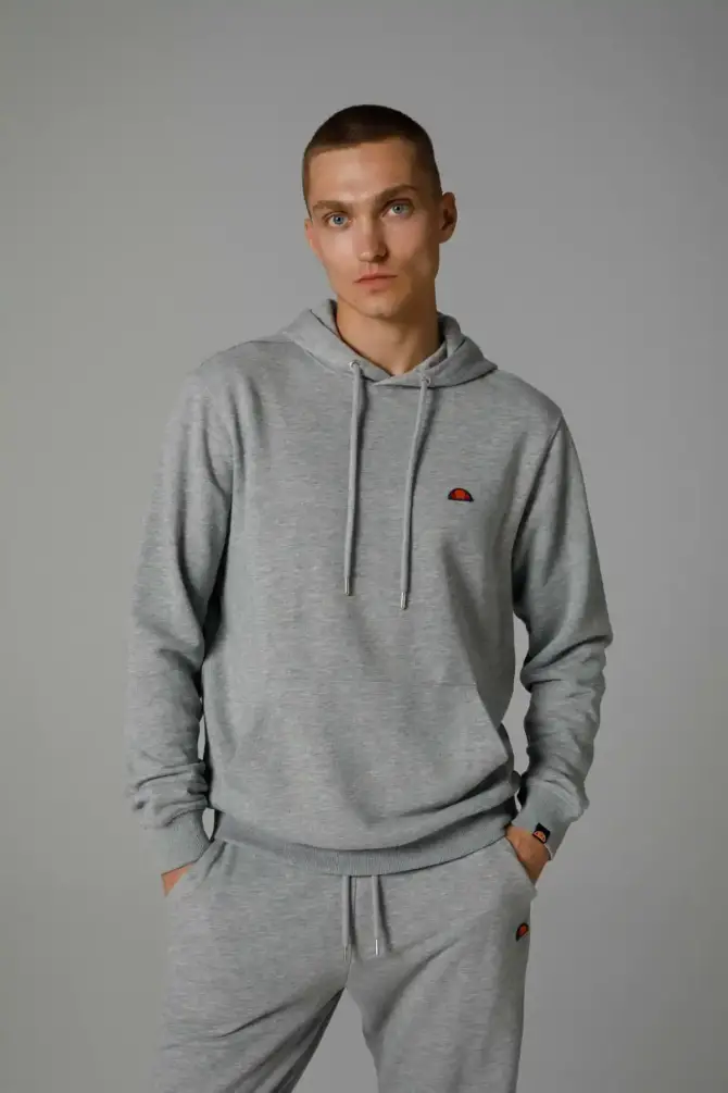 Ellesse Erkek Kapüşonlu Erkek Sweatshirt Gri - 1