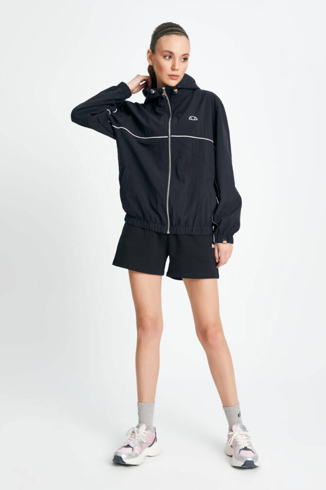 Ellesse Kadın Fermuarlı Yağmurluk Mont Siyah - 4
