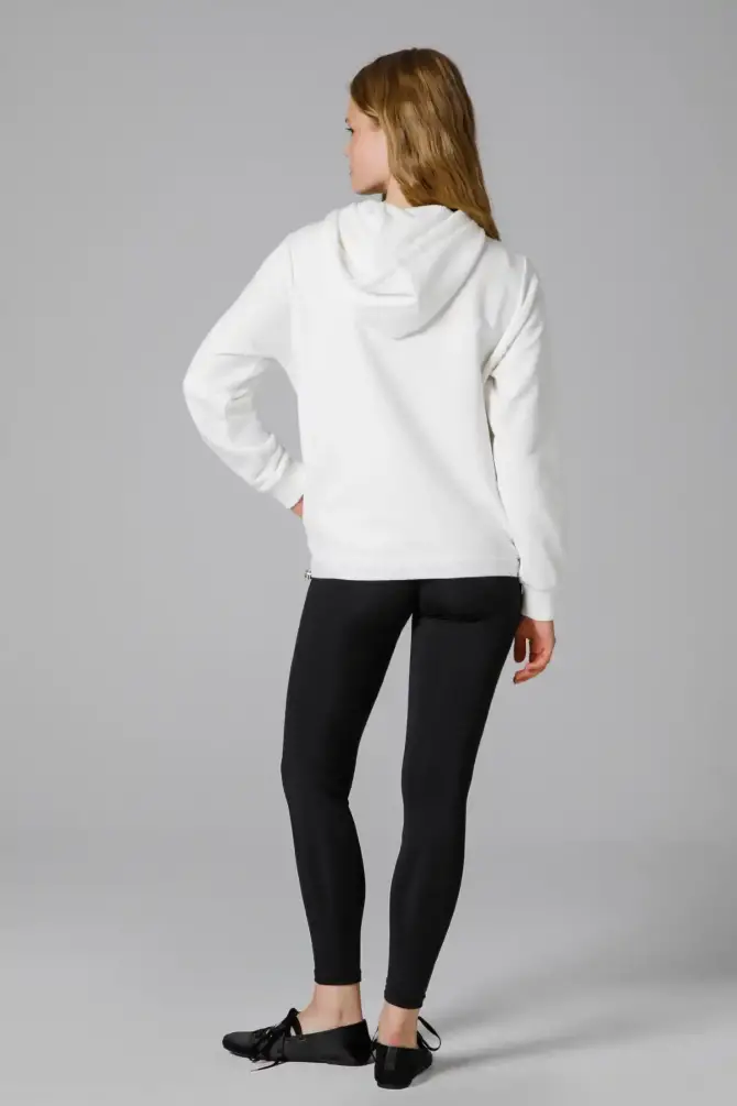 Ellesse Kadın Kapüşonlu Sweatshirt Beyaz - 4