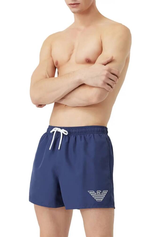 Emporio Armani Erkek Deniz Şortu Lacivert - 1