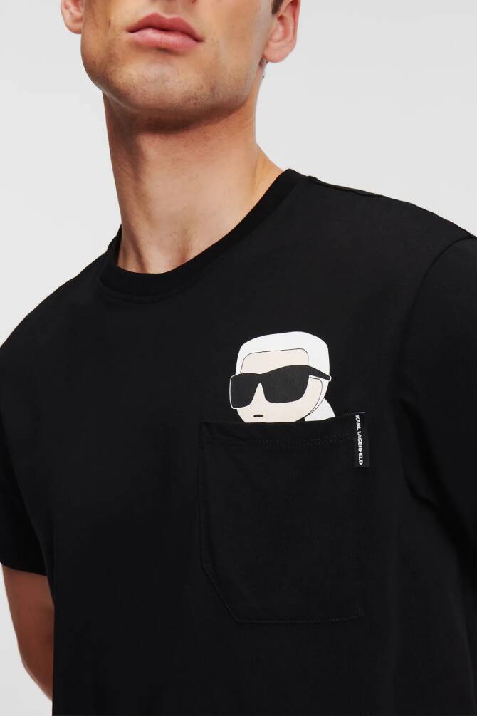 Karl Lagerfeld Erkek Tişört Siyah - 2