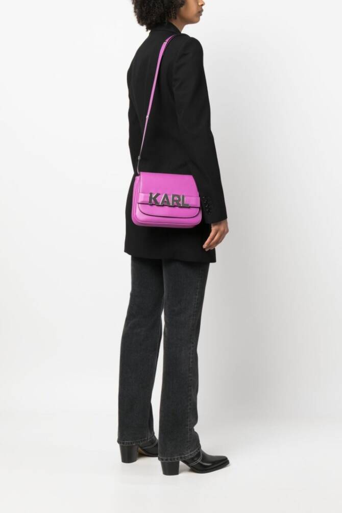 Karl Lagerfeld Kadın Mini Omuz Çantası Lila - 2
