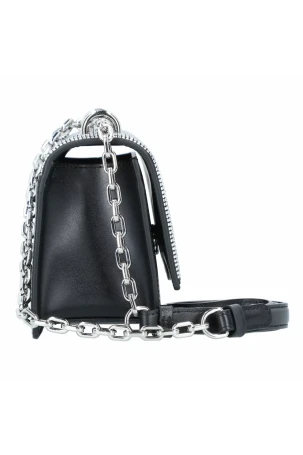 Karl Lagerfeld Kadın Mini Omuz Çantası Siyah/Gümüş - 3