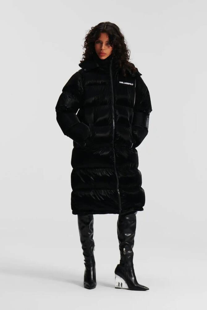 Karl Lagerfeld Kadın Mont Siyah - 1