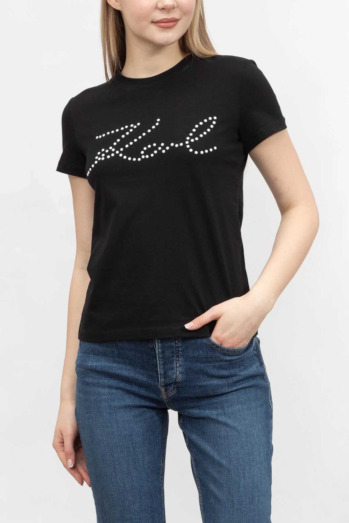 Karl Lagerfeld Kad n Ti ort Siyah Ti ort Karl Lagerfeld