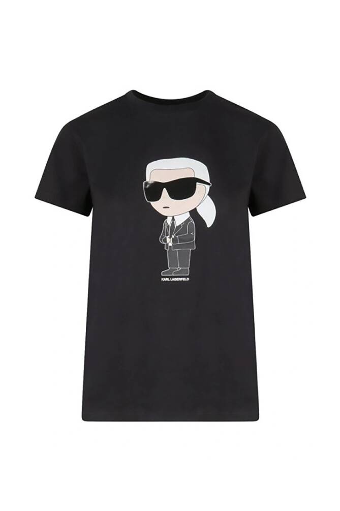 Karl Lagerfeld Kadın Tişört Siyah - 1