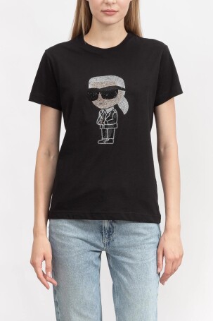 Karl Lagerfeld Kadın Tişört Siyah - 1