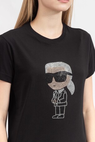 Karl Lagerfeld Kadın Tişört Siyah - 2