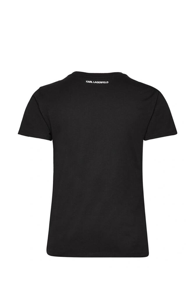 Karl Lagerfeld Kadın Tişört Siyah - 3