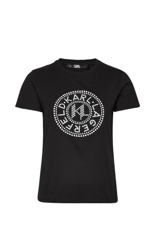 Karl Lagerfeld Kadın Tişört Siyah - 1