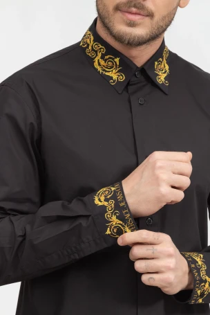 Versace Jeans Couture Erkek Gömlek Siyah - 2