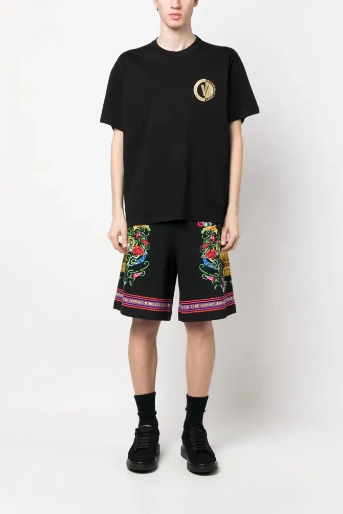 Versace Jeans Couture Erkek Şort Siyah/Altın - 3