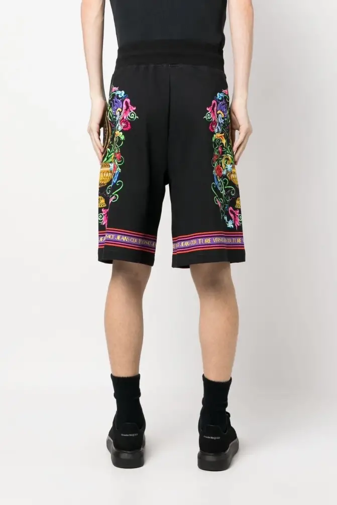 Versace Jeans Couture Erkek Şort Siyah/Altın - 4