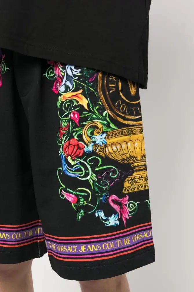 Versace Jeans Couture Erkek Şort Siyah/Altın - 2