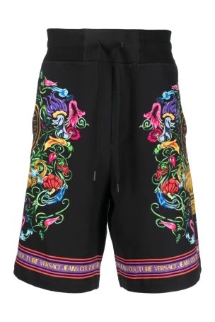 Versace Jeans Couture Erkek Şort Siyah/Altın - 5