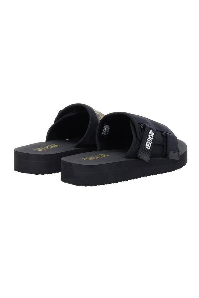 Versace Jeans Couture Erkek Terlik Siyah - 2