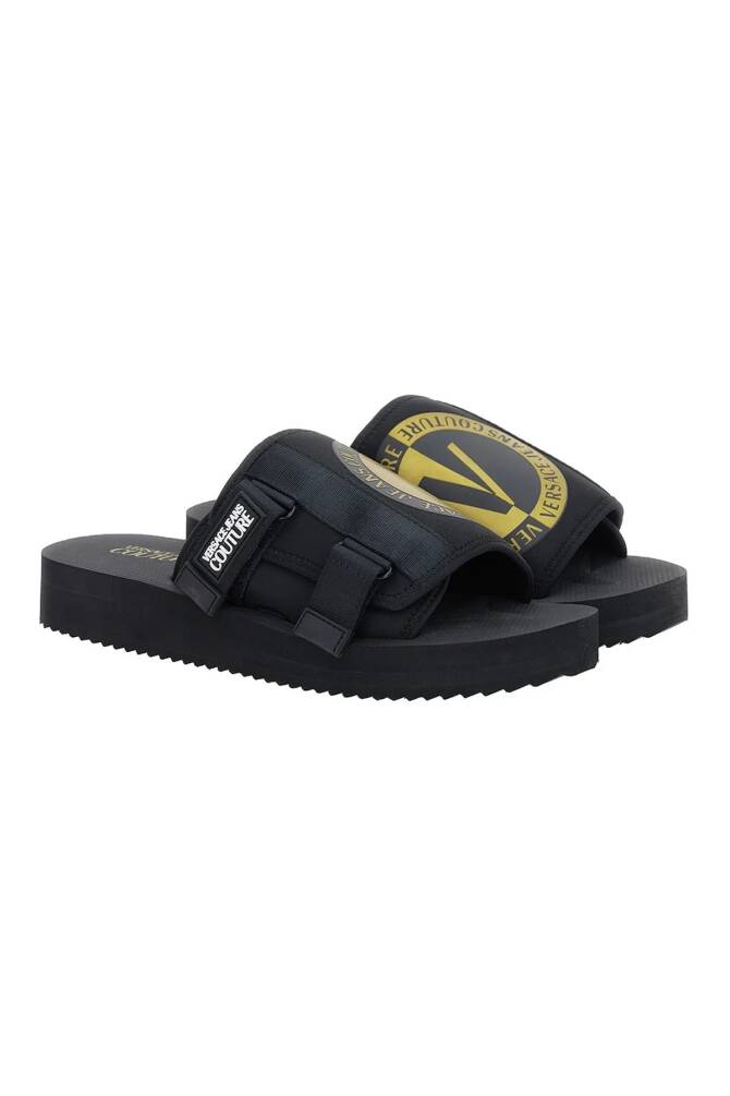 Versace Jeans Couture Erkek Terlik Siyah - 1