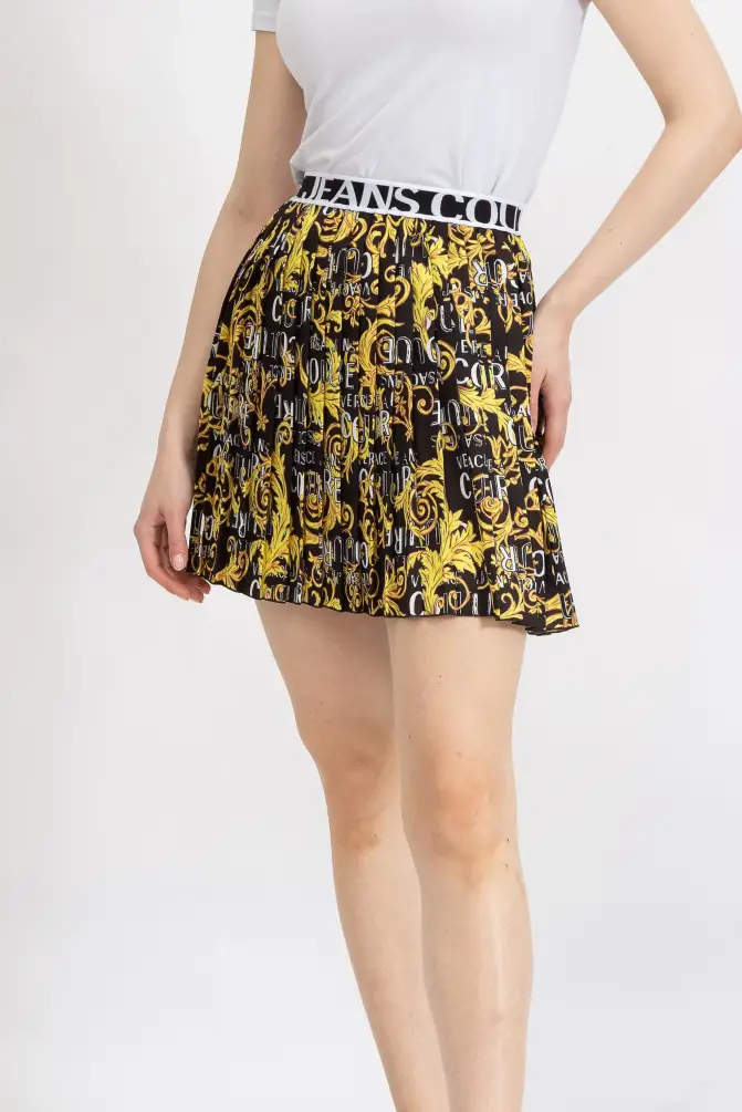 Versace Jeans Couture Kadın Etek Siyah/Altın - 1
