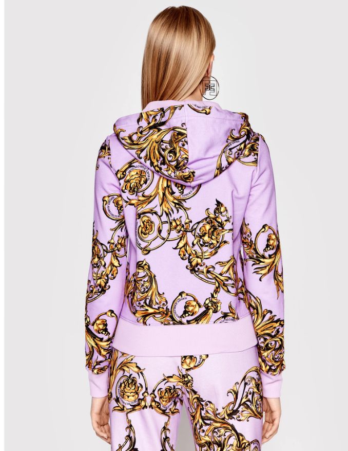 Versace Jeans Couture Kadın Sweatshirt Lavanta/Altın - 2