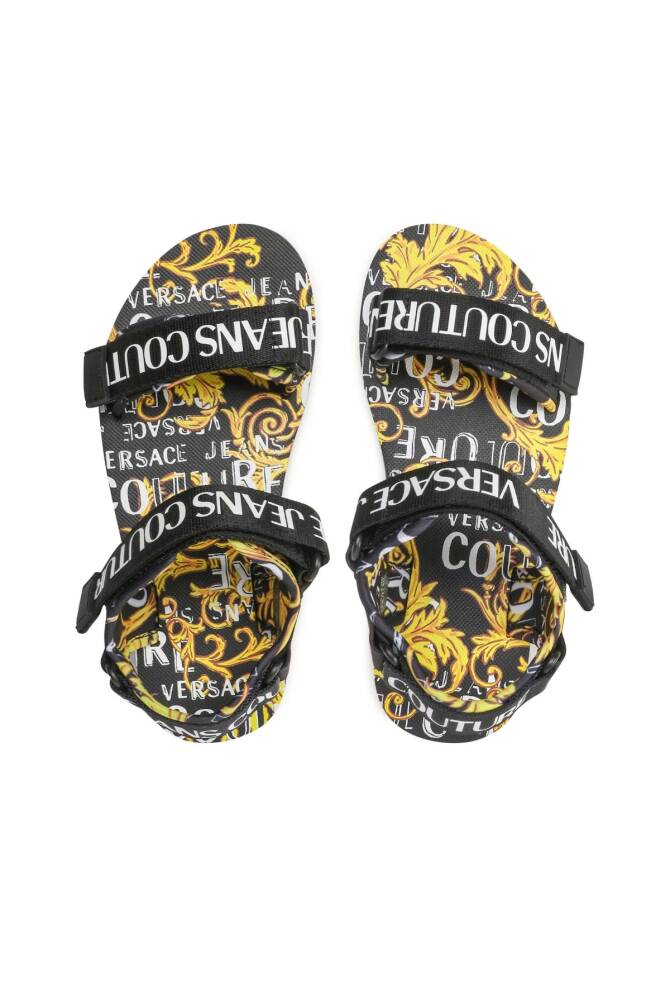 Versace Jeans Couture Kadın Sandalet Siyah/Altın - 2