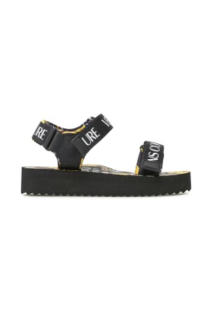 Versace Jeans Couture Kadın Sandalet Siyah/Altın - 3